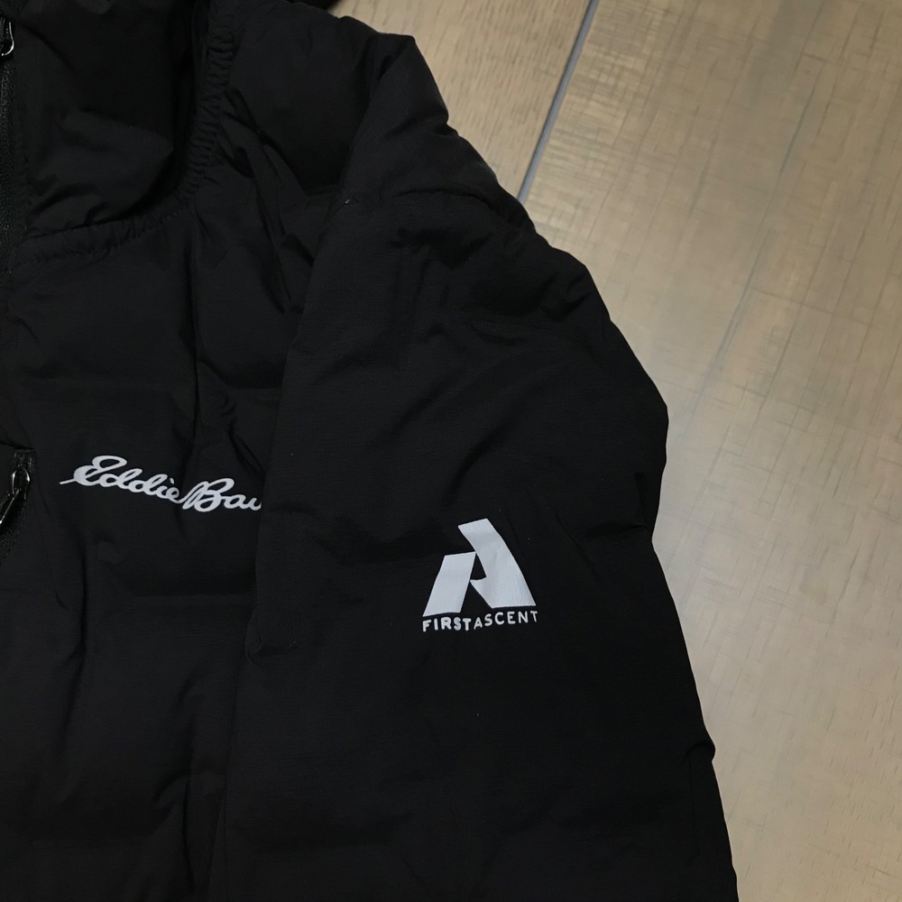 Eddie Bauer Jacket Womens Size M Black EB 800 Goose Down Fill First Ascent Hood - Picture 5 of 12